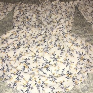 White floral romper.